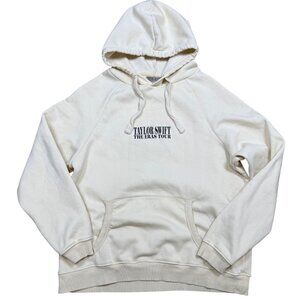 Taylor Swift The Eras Tour Beige Hoodie Graphic Sweatshirt Large